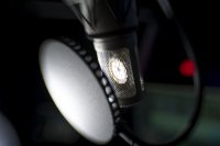 werblicher sprecher mikrofon